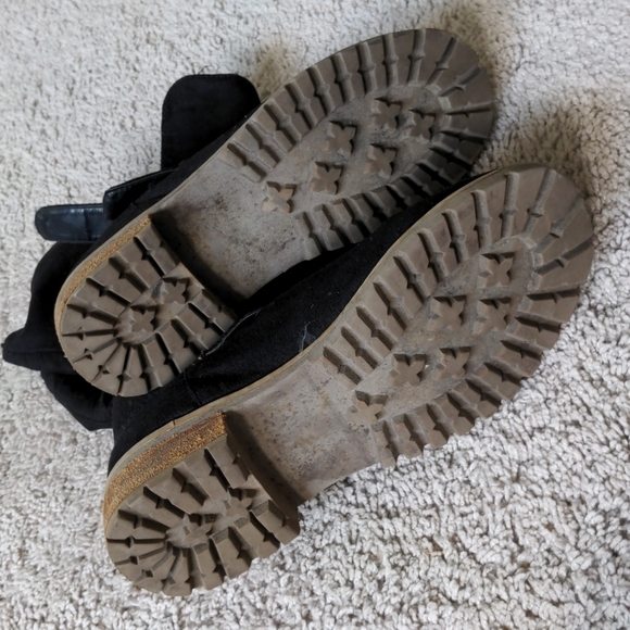 qupid black slouchy booties size 7 - Picture 6 of 9